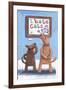 I Hate Cats (Variant 1)-Peter Adderley-Framed Art Print