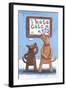 I Hate Cats (Variant 1)-Peter Adderley-Framed Art Print