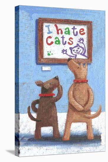 I Hate Cats (Variant 1)-Peter Adderley-Stretched Canvas