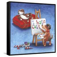 I Hate Cats-Peter Adderley-Framed Stretched Canvas