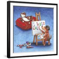 I Hate Cats-Peter Adderley-Framed Art Print