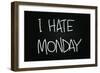 I Hate Monday-airdone-Framed Art Print