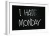 I Hate Monday-airdone-Framed Art Print