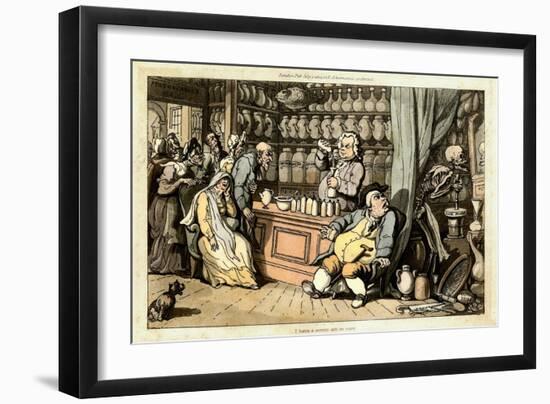 I Have a Secret Art to Cure-Thomas Rowlandson-Framed Giclee Print