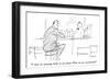 "I have an annoying tickle in my throat.  What do you recommend?" - New Yorker Cartoon-Al Ross-Framed Premium Giclee Print