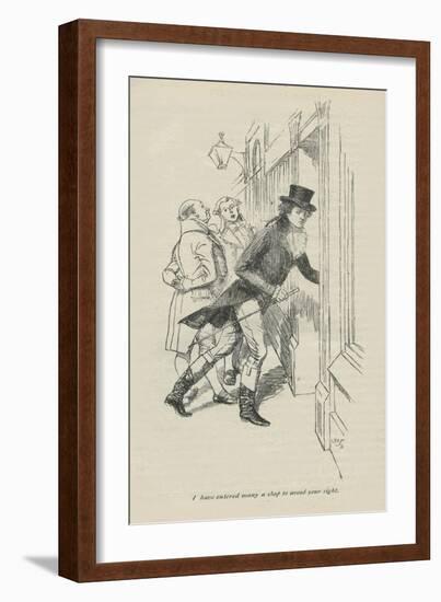 I have entered many a shop to avoid your sight, 1896-Hugh Thomson-Framed Giclee Print