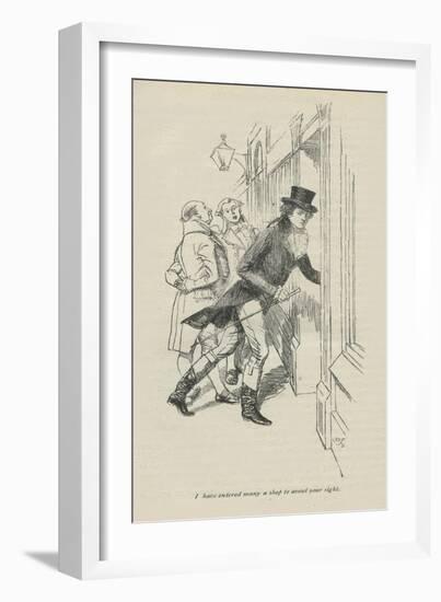 I have entered many a shop to avoid your sight, 1896-Hugh Thomson-Framed Giclee Print
