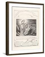 I Have Heard Thee with the Hearing of the Ear But Now My Eye Seeth Thee, 1825-William Blake-Framed Giclee Print