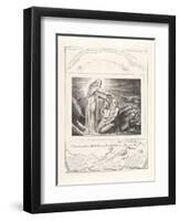 I Have Heard Thee with the Hearing of the Ear But Now My Eye Seeth Thee, 1825-William Blake-Framed Giclee Print