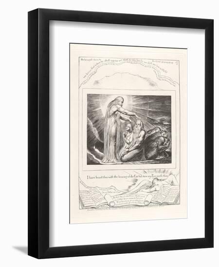 I Have Heard Thee with the Hearing of the Ear But Now My Eye Seeth Thee, 1825-William Blake-Framed Giclee Print