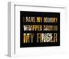 I have my Mommy Wrapped around my Finger I-Irena Orlov-Framed Art Print