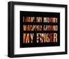 I have my Mommy Wrapped around my Finger II-Irena Orlov-Framed Art Print