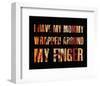 I have my Mommy Wrapped around my Finger II-Irena Orlov-Framed Art Print