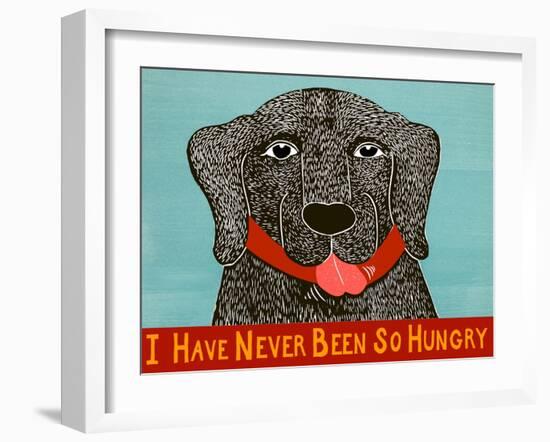 I Have Never Been So Hungry Blck-Stephen Huneck-Framed Giclee Print