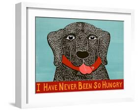 I Have Never Been So Hungry Blck-Stephen Huneck-Framed Giclee Print