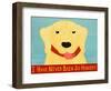 I Have Never Been So Hungry Yel Banner-Stephen Huneck-Framed Premium Giclee Print
