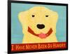 I Have Never Been So Hungry Yel Banner-Stephen Huneck-Framed Giclee Print