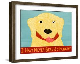 I Have Never Been So Hungry Yel Banner-Stephen Huneck-Framed Giclee Print