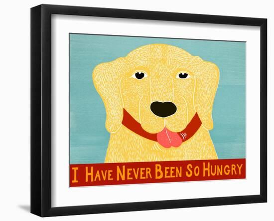 I Have Never Been So Hungry Yel Banner-Stephen Huneck-Framed Giclee Print