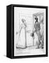 "I Have Not an Instant to Lose" Says Elizabeth Bennet to Mr. Darcy-Hugh Thomson-Framed Stretched Canvas