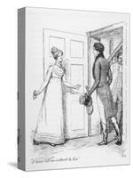 "I Have Not an Instant to Lose" Says Elizabeth Bennet to Mr. Darcy-Hugh Thomson-Stretched Canvas