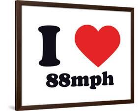 I Heart 88mph-null-Framed Giclee Print