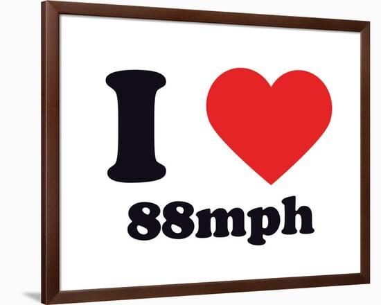 I Heart 88mph-null-Framed Giclee Print