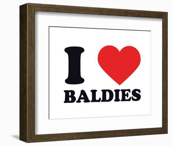 I Heart Baldies-null-Framed Giclee Print