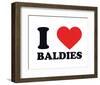 I Heart Baldies-null-Framed Giclee Print