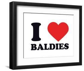 I Heart Baldies-null-Framed Giclee Print