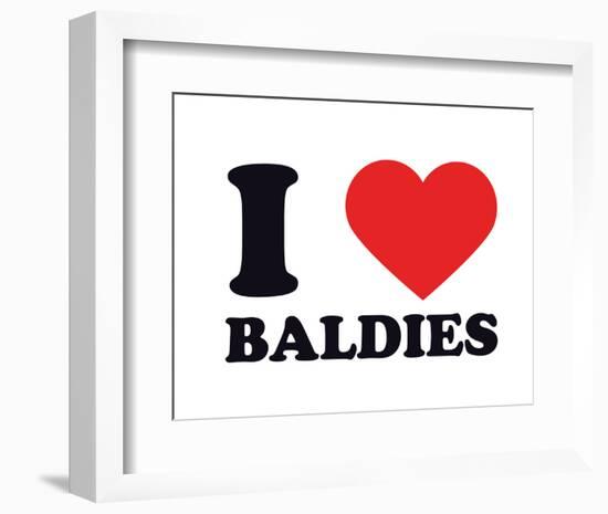 I Heart Baldies-null-Framed Giclee Print