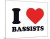 I Heart Bassists-null-Mounted Giclee Print
