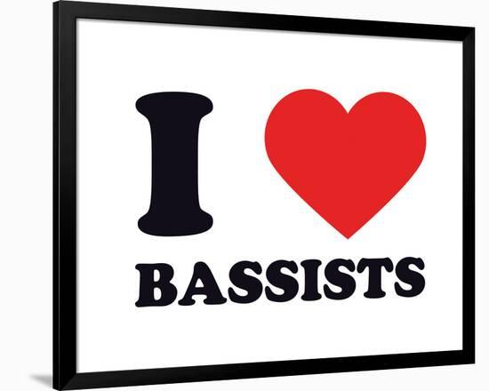 I Heart Bassists-null-Framed Giclee Print