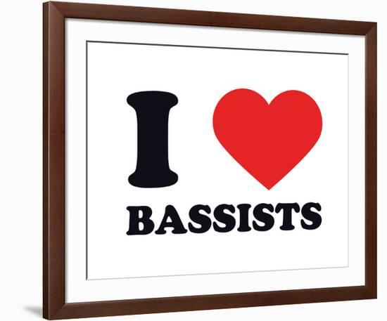 I Heart Bassists-null-Framed Giclee Print