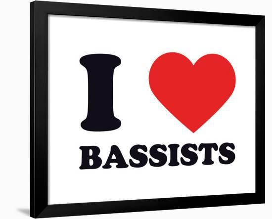 I Heart Bassists-null-Framed Giclee Print