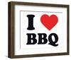 I Heart BBQ-null-Framed Giclee Print