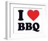 I Heart BBQ-null-Framed Giclee Print