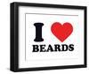 I Heart Beards-null-Framed Giclee Print