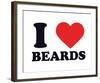 I Heart Beards-null-Framed Giclee Print