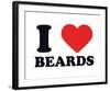 I Heart Beards-null-Framed Giclee Print