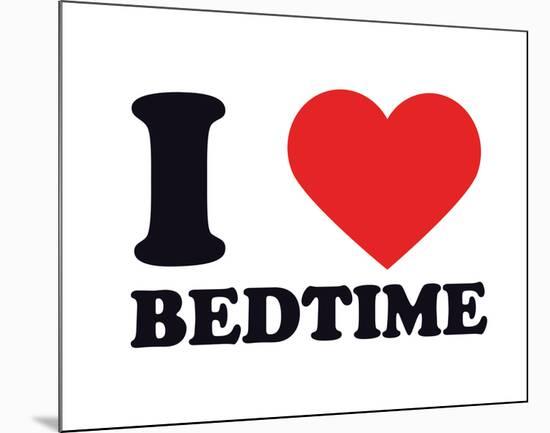 I Heart Bedtime-null-Mounted Giclee Print