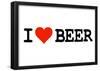 I Heart Beer College Humor Poster-null-Framed Poster