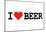 I Heart Beer College Humor Poster-null-Mounted Poster