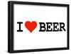 I Heart Beer College Humor Poster-null-Framed Poster