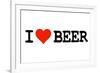 I Heart Beer College Humor-null-Framed Art Print