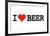 I Heart Beer College Humor-null-Framed Art Print