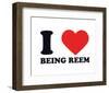 I Heart Being Reem-null-Framed Giclee Print