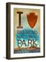 I Heart Big Bend National Park, Texas-Lantern Press-Framed Art Print