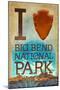I Heart Big Bend National Park, Texas-Lantern Press-Mounted Art Print