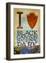 I Heart Black Canyon National Park, Colorado-Lantern Press-Framed Art Print